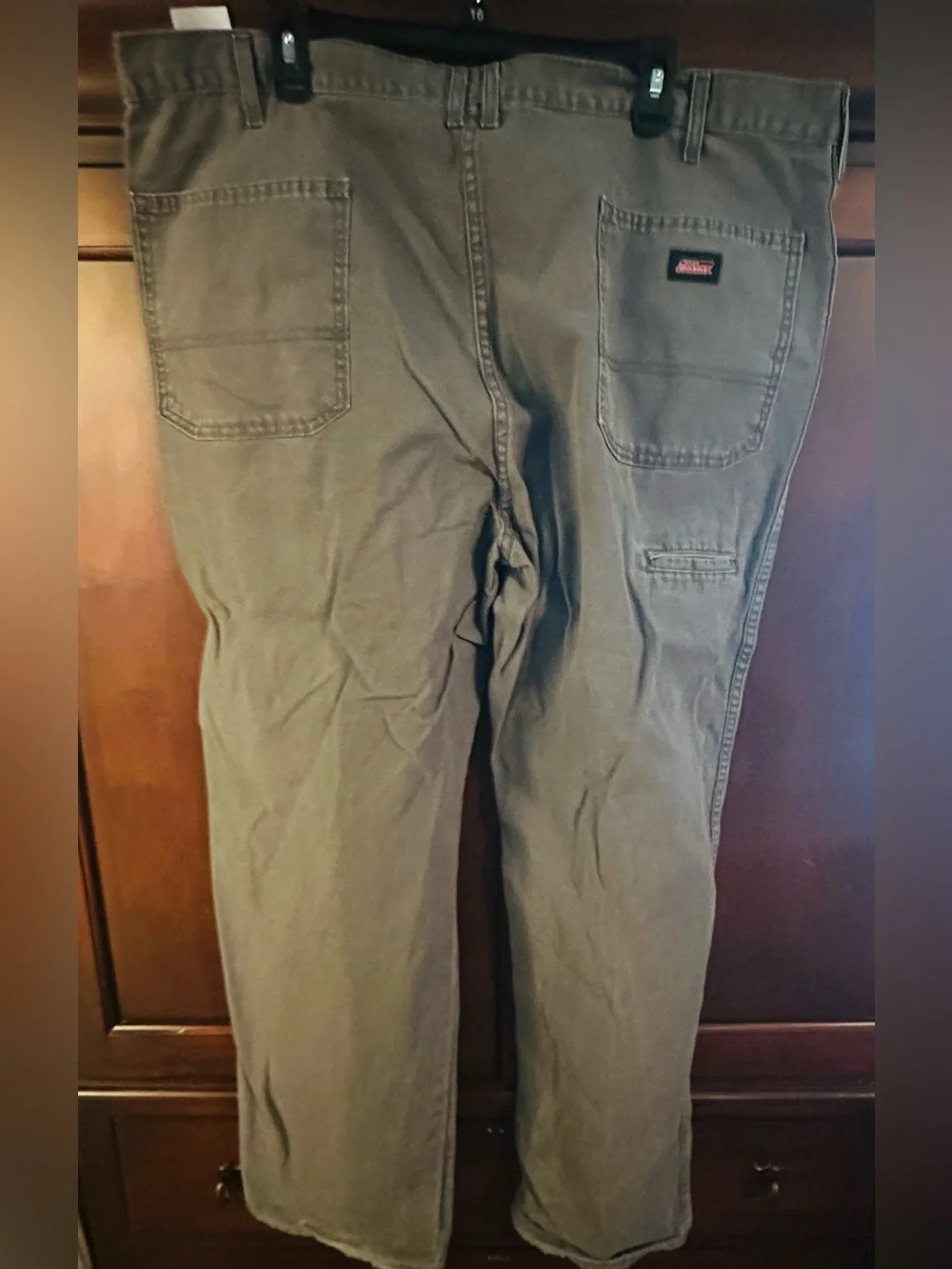 Dickies Classic Straight-Leg Pants in Olive Green